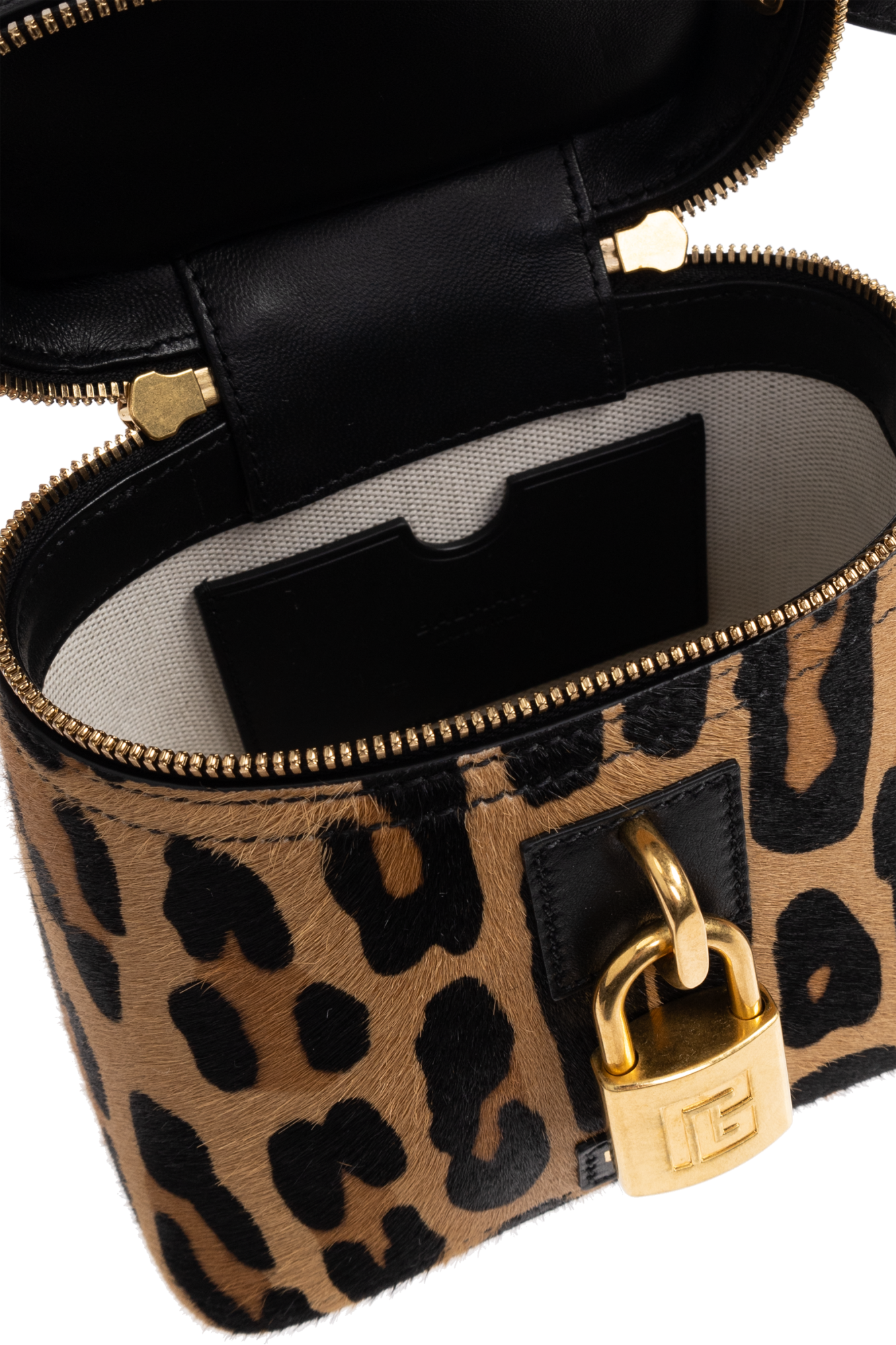 【関税＆送料込み】Balmain Pulse Vanity Bag Pulse Vanity calfskin leather bag black black - Women | BALMAIN